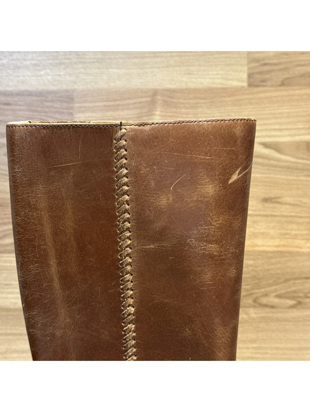 Frye Jolie Whip Tall Boots Women’s 8M Cognac Leather Riding Knee High